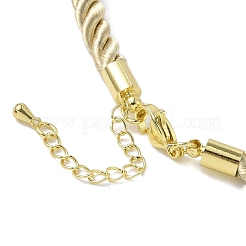 Изготовление ожерелья из нейлонового витого шнура толщиной 5 мм&nbsp;FIND-G096-01G