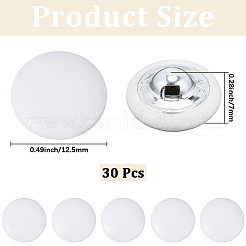 30 шт. пуговицы из искусственной кожи с 1 отверстиями на ножке&nbsp;BUTT-CL0001-01A-02