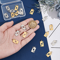 20 шт. подвески из нержавеющей стали 304 двух цветов&nbsp;STAS-UN0060-58