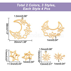 12 шт. 6 подвески из нержавеющей стали 201&nbsp;STAS-CA0001-82