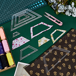 6шт 6 стиля прозрачный акриловый швейный шаблон&nbsp;AJEW-NB0007-76A