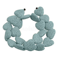 Окрашенные бусины из натурального камня лавы&nbsp;G917-8