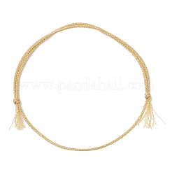 6 шт. плетеный шнур из двухцветного полиэстера для изготовления браслета&nbsp;AJEW-JB01375