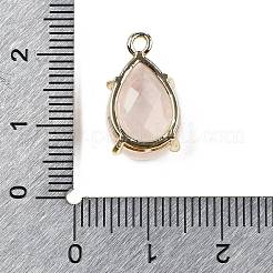 Ограненные подвески из натурального розового кварца&nbsp;G-M431-16G-02
