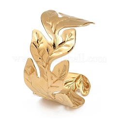 Браслеты-манжеты из нержавеющей стали 304 для женщин&nbsp;BJEW-D363-04B-G