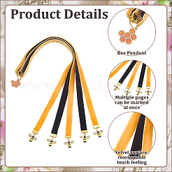 2шт. 2-х цветные бархатные закладки&nbsp;AJEW-ME00005