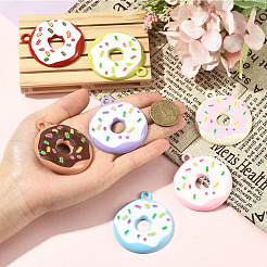 7 шт. двухцветные большие подвески из сплава и эмали&nbsp;ENAM-YW0008-21