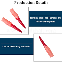 10шт резиновые накладные ногти&nbsp;MRMJ-WH20007-041A-02