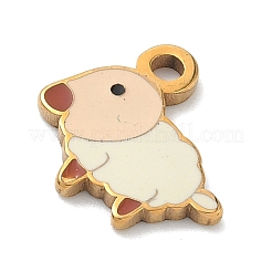 Подвески из нержавеющей стали 304 с эмалью&nbsp;LS-STAS-G374-01G-01