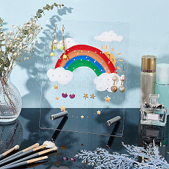 Акриловая подставка для серег&nbsp;EDIS-WH0021-40P-01