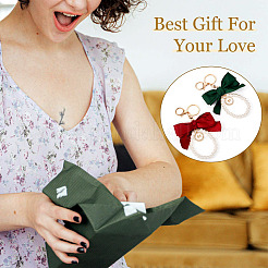 2шт 2 цвета золотой сплав и полиэстер и пластиковый брелок&nbsp;KEYC-TA0001-35B