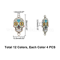 Подвески из эмали и сплава&nbsp;ENAM-PH0001-42-RS