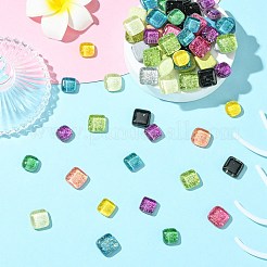 180 шт. 12-х цветные блестящие стеклянные кабошоны&nbsp;DIY-CJ0003-09