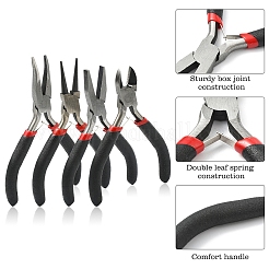 4 шт. 4 стиля плоскогубцы из углеродистой стали для изготовления ювелирных изделий&nbsp;TOOL-YW0001-80