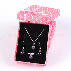 Картон комплект ювелирных изделий коробки&nbsp;LS-CBOX-B001-4