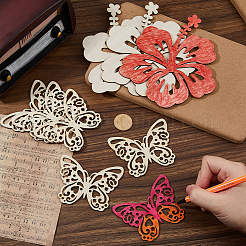 Незавершенные подвесные украшения из дерева&nbsp;AJEW-FH0006-48