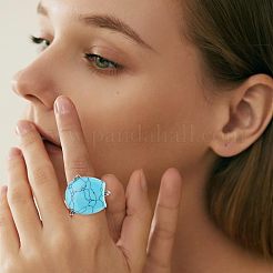 2 шт. регулируемые латунные компоненты кольца на палец&nbsp;FIND-HS0001-01P