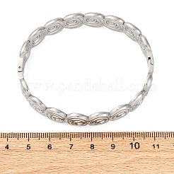 Спиральные браслеты из нержавеющей стали 304 для женщин&nbsp;BJEW-Q045-03P