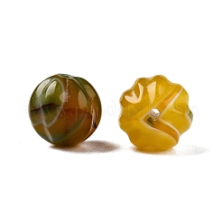 Бусины из натурального окрашенного агата с канавками&nbsp;G-T138-197