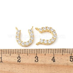 Латунные микропаве прозрачные кубические цирконии подковы подвески&nbsp;KK-Q031-40G-01