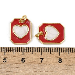 Латунь эмаль подвески&nbsp;KK-I358-013G