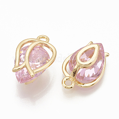 Латунь подвески циркония кубической&nbsp;X-ZIRC-Q014-093G-06