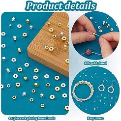 120 шт. 4 стиля стойки для гальванизации латунных бусин&nbsp;KK-PH0010-68