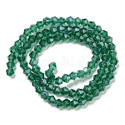 Прозрачные стеклянные бусины гальваническим пряди EGLA-A039-T3mm-A10