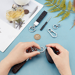 2 комплект 2-х цветных брелоков из коровьей кожи&nbsp;DIY-WR0001-64