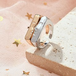 Кольца-манжеты из сплава с человеческим лицом&nbsp;LS-RJEW-K287-02P