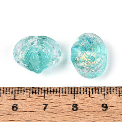 Нити из фольгированных бусин лэмпворк ручной работы&nbsp;FOIL-T008-03F