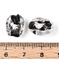 Ручной работы золотые и серебряные шарики фольги стекла&nbsp;FOIL-N030-02A