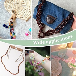 350 шт. 7 цвета акриловые соединительные кольца&nbsp;OACR-YW0002-47