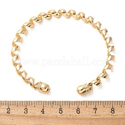 Электрофорез железные браслеты-манжеты для женщин&nbsp;BJEW-M057-03G