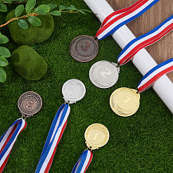 6 шт. 6 стиля памятных медалей из цинкового сплава&nbsp;AJEW-FH0005-05