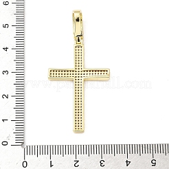 Большие кулоны из латуни с микропейвом и прозрачным фианитом&nbsp;KK-B141-19G