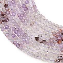 Натуральные фиолетовые фантомные кварцы&nbsp;G-B175-D07-3mm