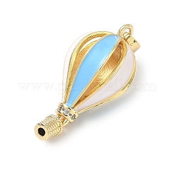 Латунные микропаве прозрачные подвески с фианитом&nbsp;KK-H254-02G