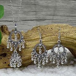 Комплекты из колье с подвеской и серег из сплава колец&nbsp;FS-WG05E21-03