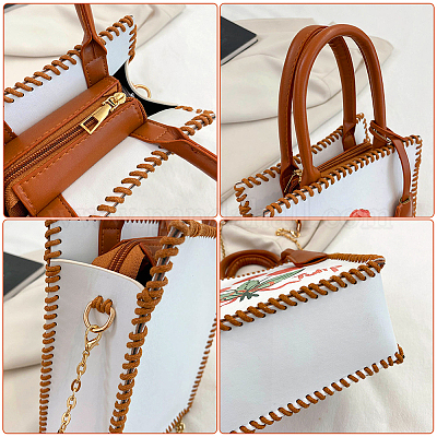 Наборы для изготовления сумок с цветочным узором своими руками&nbsp;DIY-WH0304-671B-1