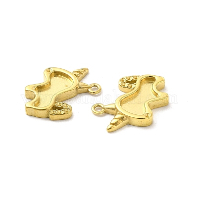 Ионное покрытие (ip) 304 нержавеющая сталь подвеска со стразами STAS-F284-25G-1