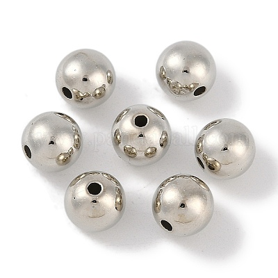 Пластиковые круглые бусины ccb&nbsp;X1-ALUM-U001-08C-05-1