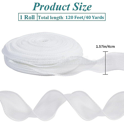 Полиэстер органза ленты SRIB-WH20020-003A-03-1