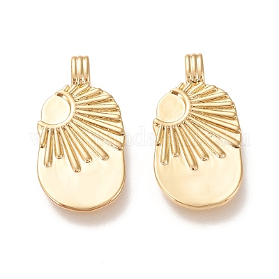 Латунные подвески&nbsp;KK-L006-036G-1