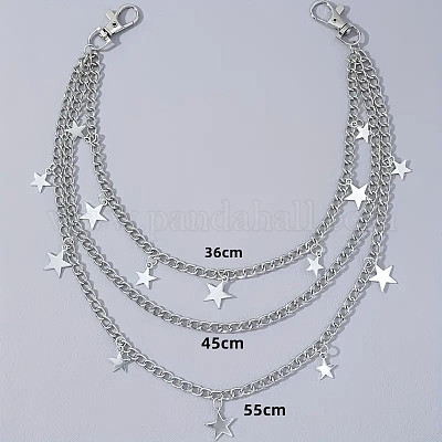 Железные 3 слой кисточки брюки цепи&nbsp;WG053FD-01-1