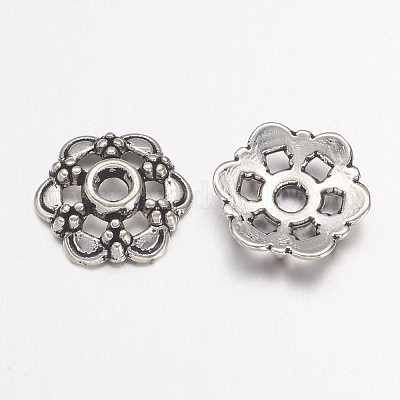 Тибетские серебряные причудливые шапочки для бус&nbsp;LS-AA0502-1