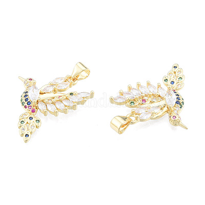 Латунные подвески из микро-паве ZIRC-N039-269-1