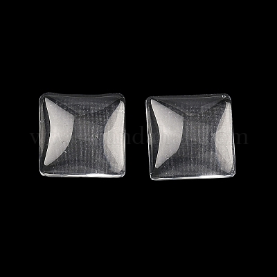 Полупрозрачные квадратных кабошоны&nbsp;GGLA-S022-10mm-1