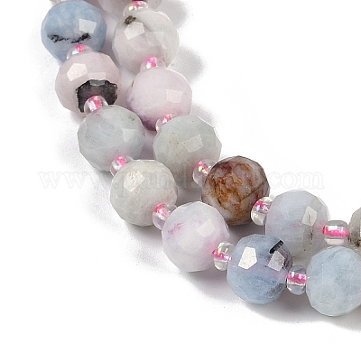 Природные морганит нитей бисера&nbsp;G-H057-A03-02-1