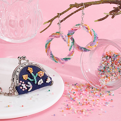 60 г 6 цвета 6/0 бисера&nbsp;GLAA-PH0003-68D-1